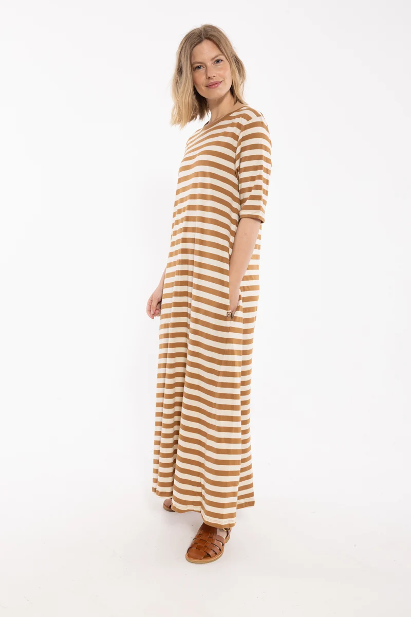 Danebasic Goodnews Dress Light Beige/Mokka
