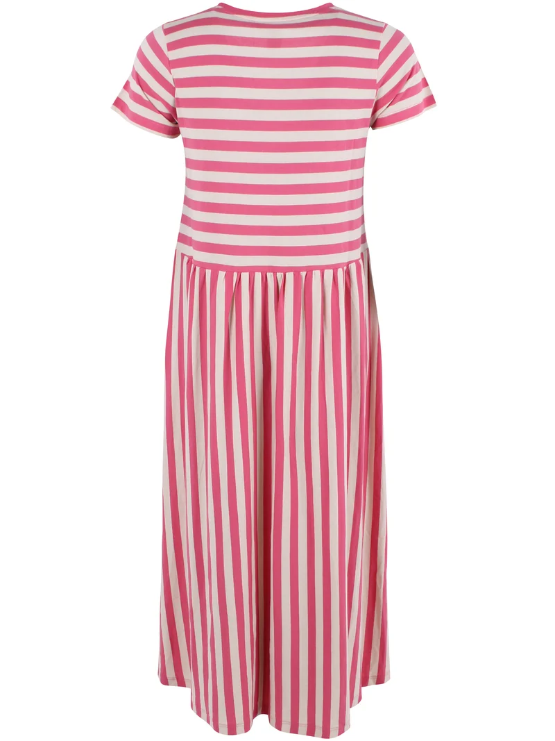 Danebasic Kroeyer Dress Soft Cherry/Light Beige