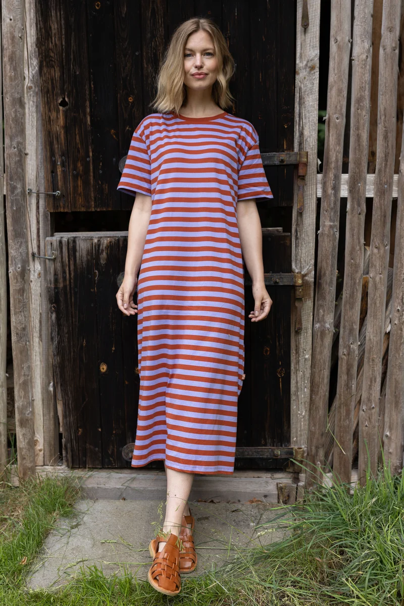 Danebasic Sweet Dress Light Lilac/Chili