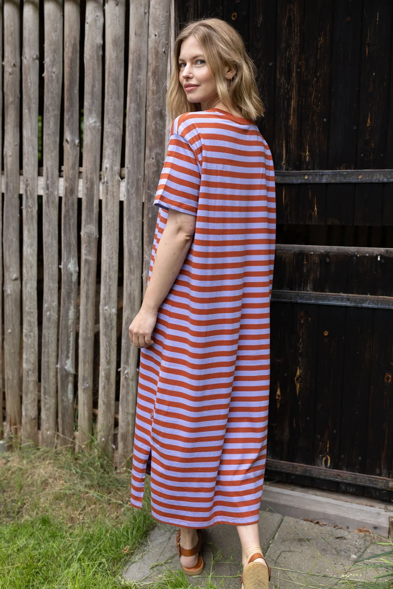Danebasic Sweet Dress Light Lilac/Chili