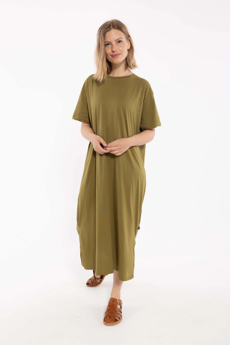 Danebasic Sweet Dress Olive