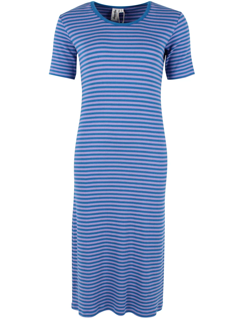 Danicon Ribbing Dress Light Lilac/Warm Blue