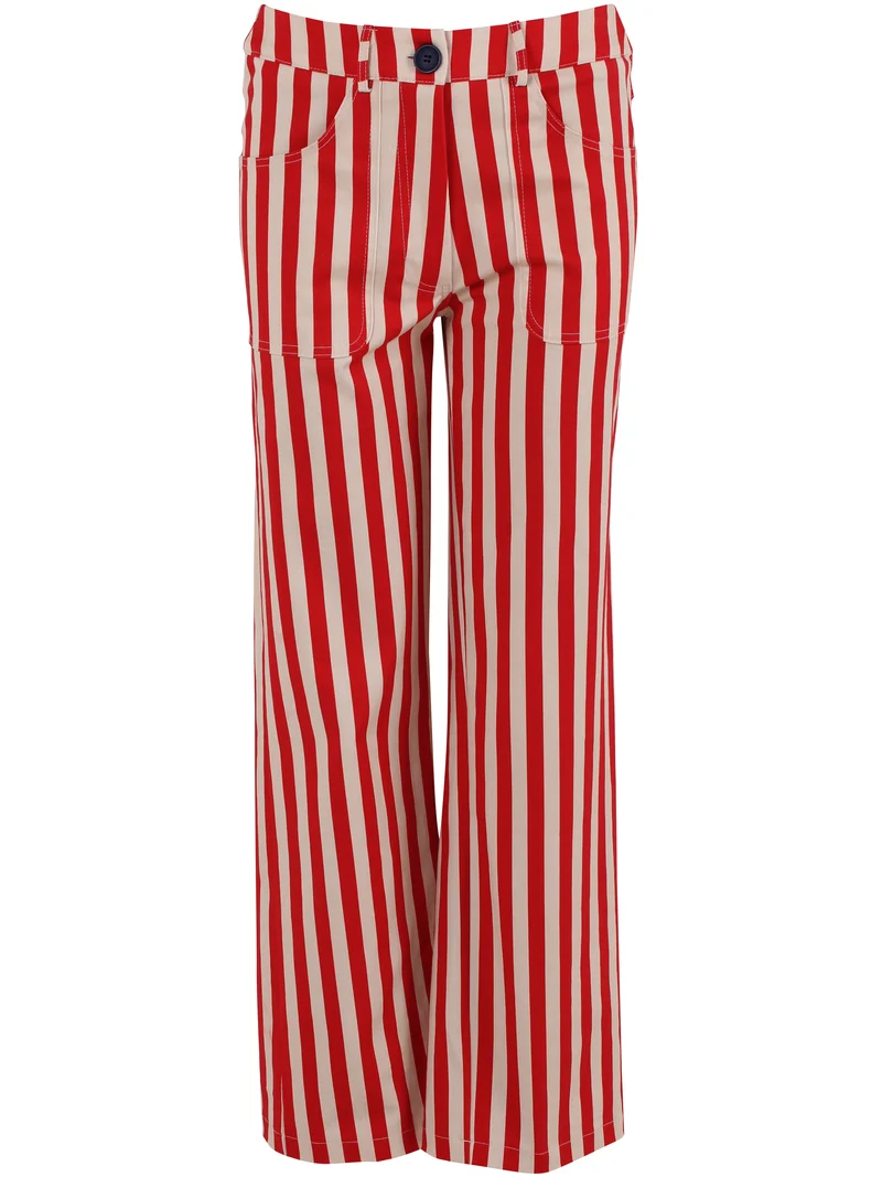 Danedaisy Stretch Canvas Pants Summer Red/Chalk