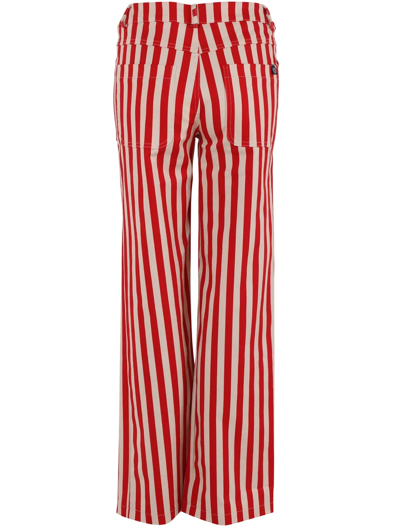 Danedaisy Stretch Canvas Pants Summer Red/Chalk