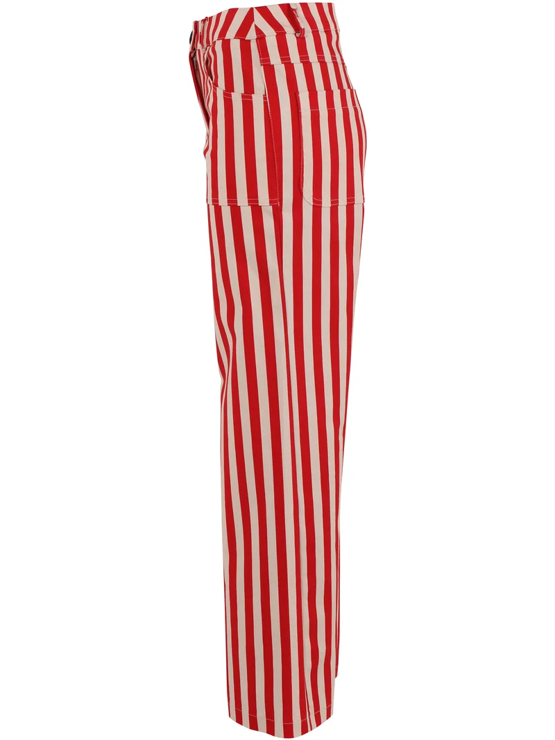 Danedaisy Stretch Canvas Pants Summer Red/Chalk