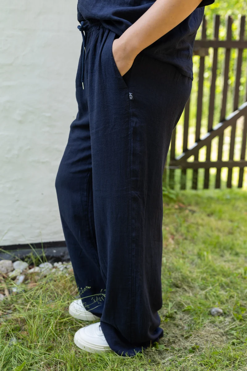 Danebreeze Modal Linnen Pants Dark Navy