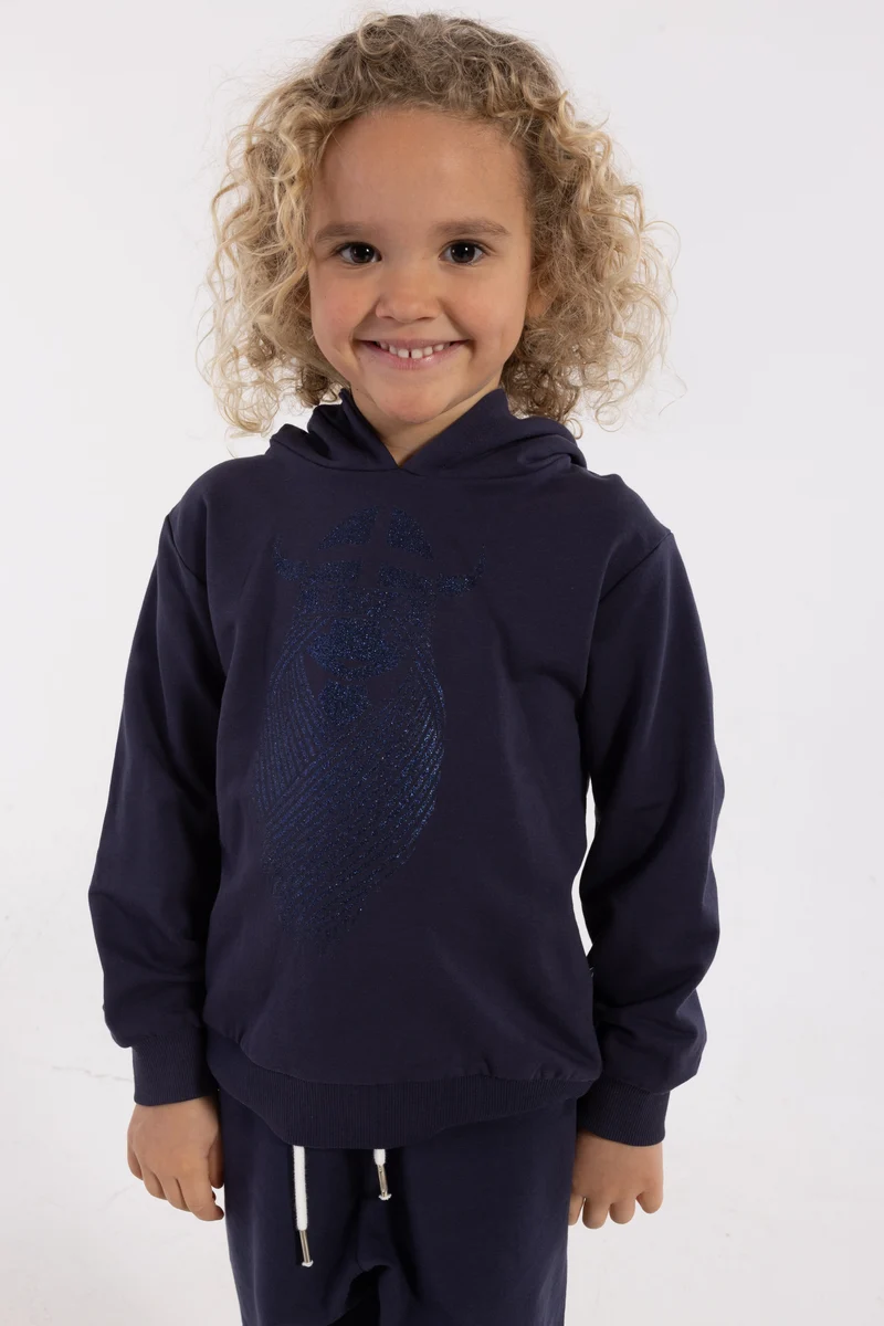Danewarrior Hoodie Dark Navy FREJA (Glitter)