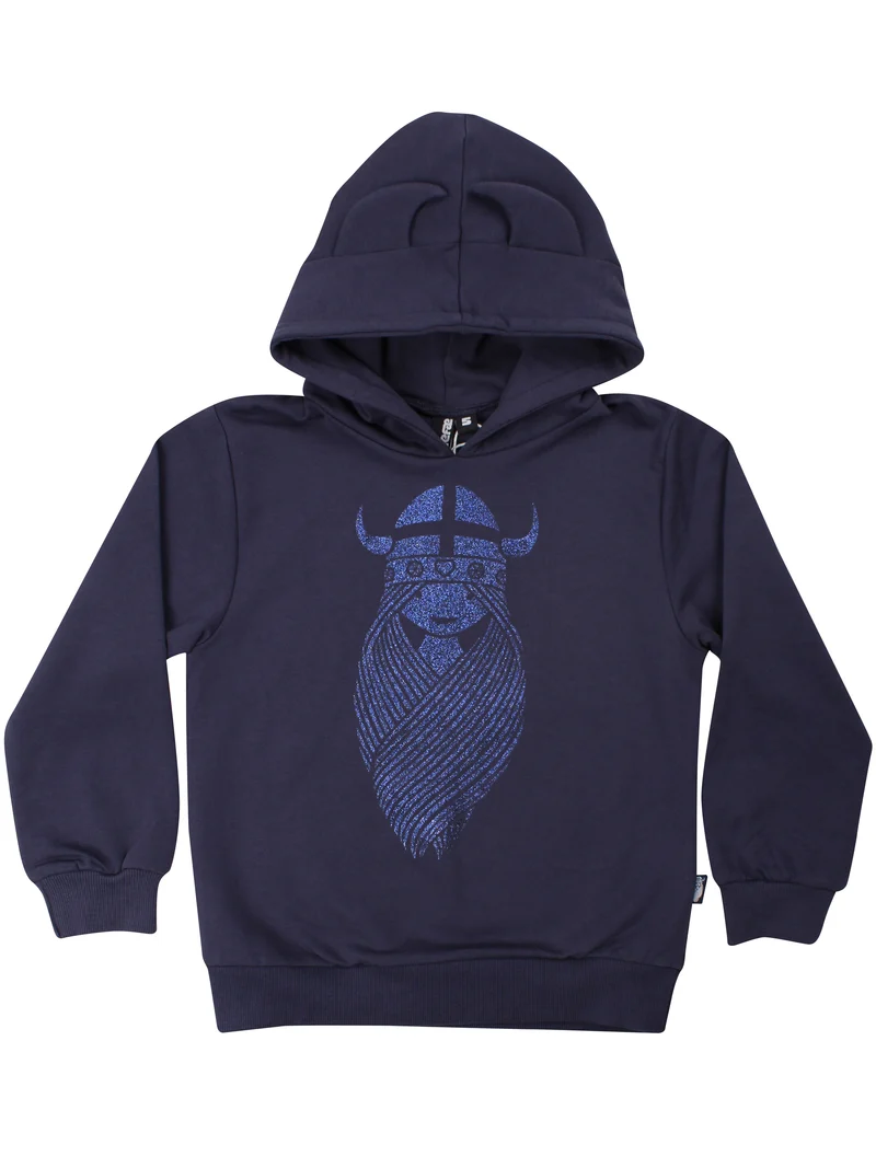 Danewarrior Hoodie Dark Navy FREJA (Glitter)