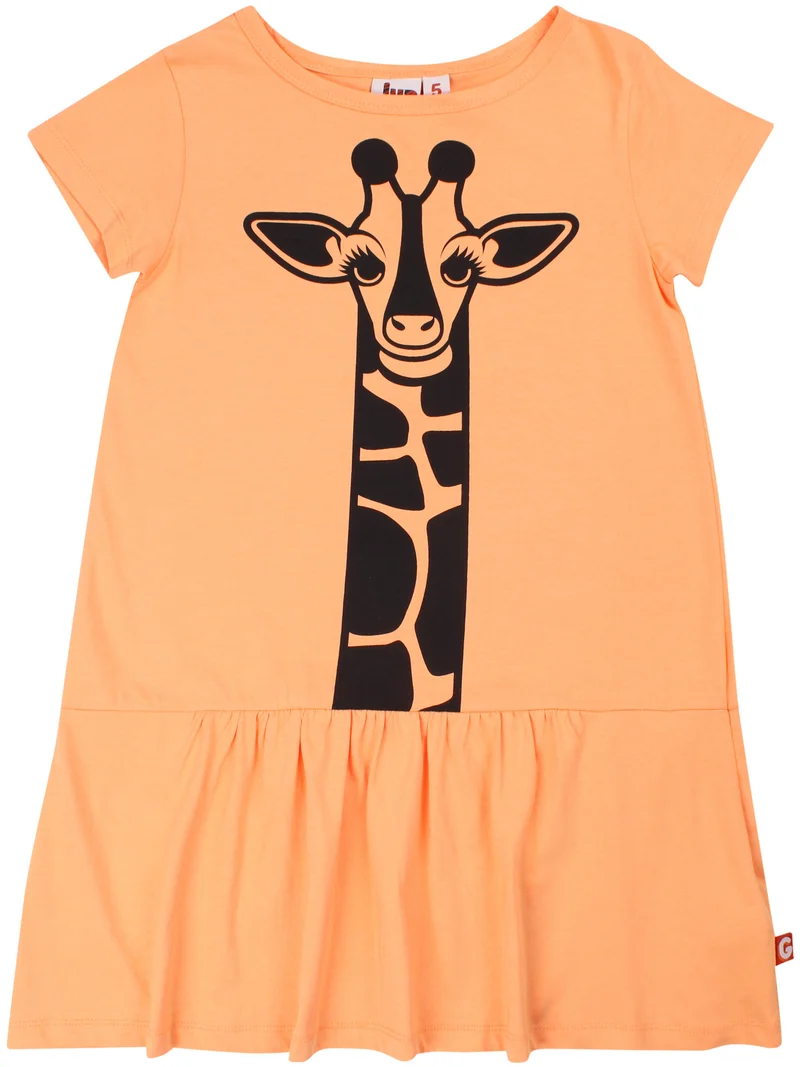 Dyrperky SS Dress Happy Apricot GIRAF
