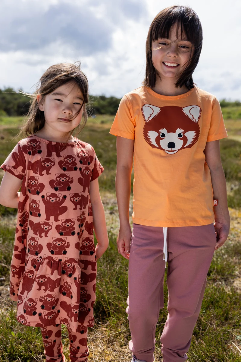 Dyrzanzi Dress SS Light Clay MULTIROED PANDA