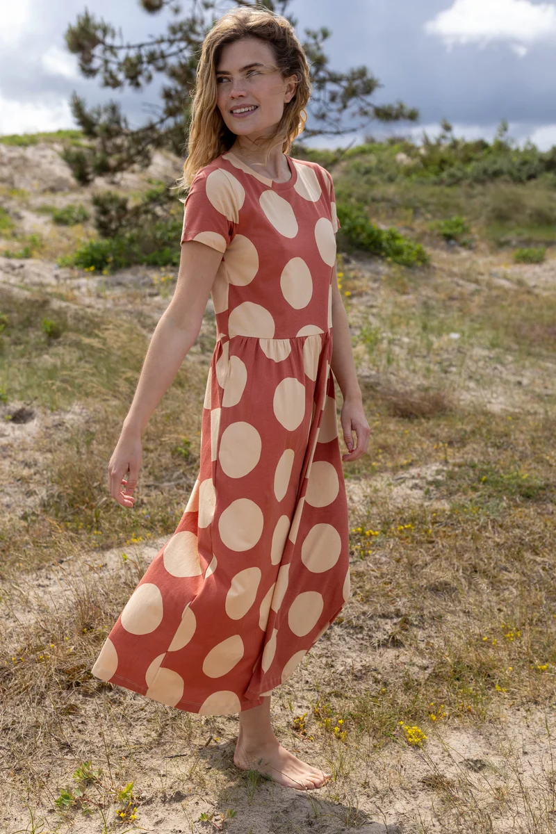 Danebasic Kroeyer Dress Aragon/Nougat MEGADOTS