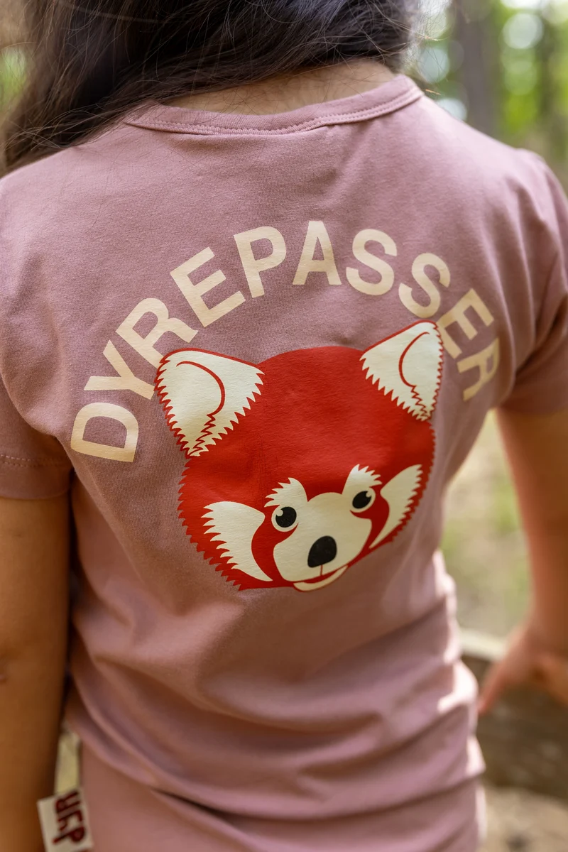 Dyrepasser T-shirt Dk Rose Beige ROED PANDA