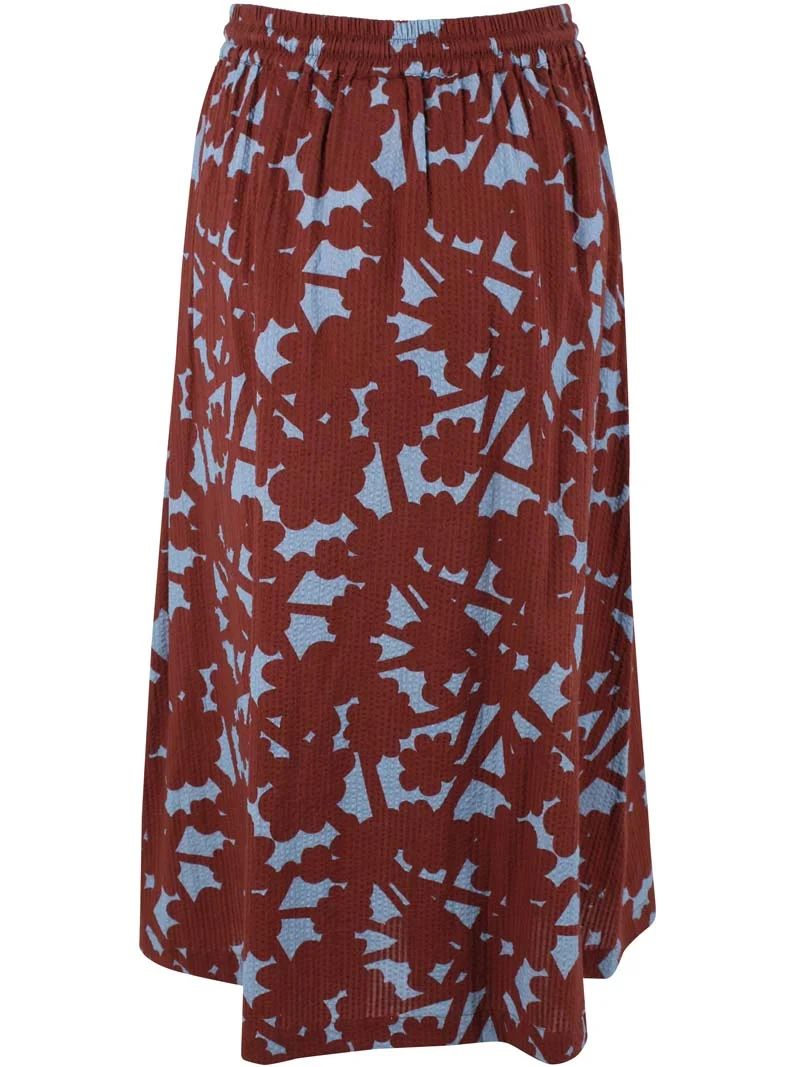 Danespresso Seersucker Skirt Lt Blue BRAMBLE