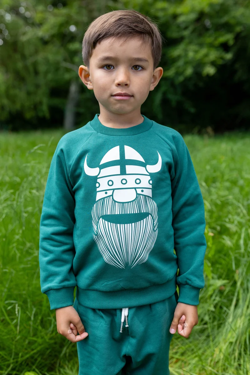 Danamerika Sweat Dark Green ERIK (Glow In The Dark)