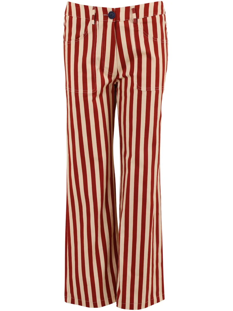Danedaisy Stretch Canvas Pants Chili/Nougat