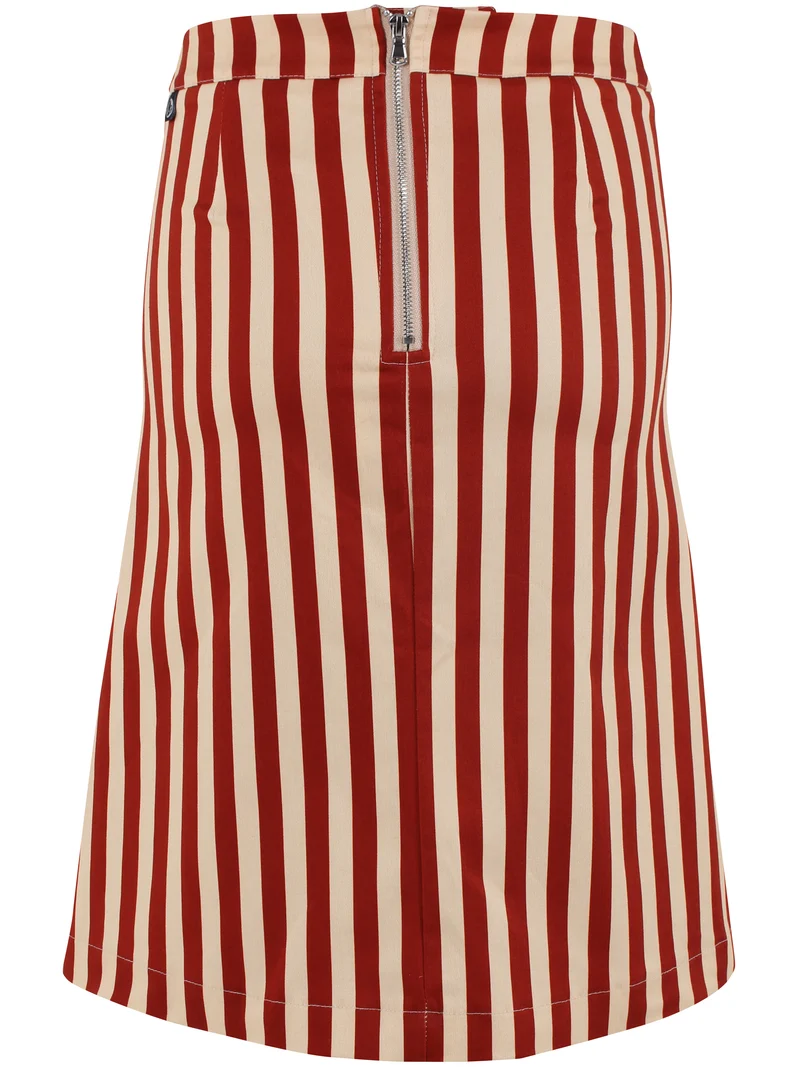 Danekage Stretch Canvas Skirt Chili/Nougat