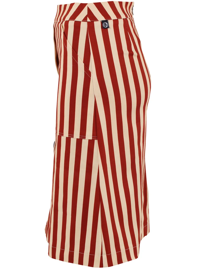 Danekage Stretch Canvas Skirt Chili/Nougat
