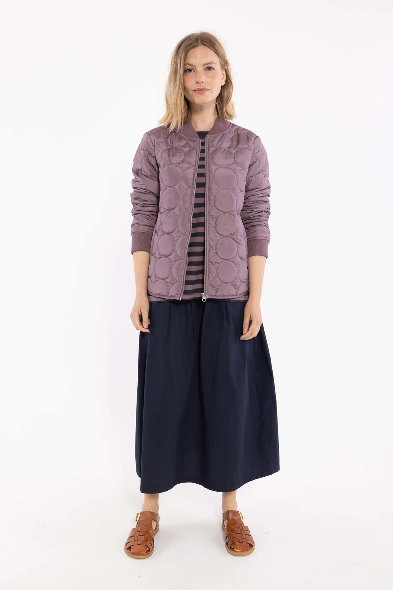Daneminna Smooth Poplin Skirt Dark Navy