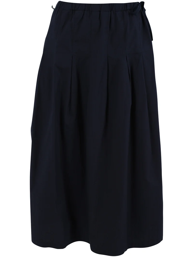 Daneminna Smooth Poplin Skirt Dark Navy