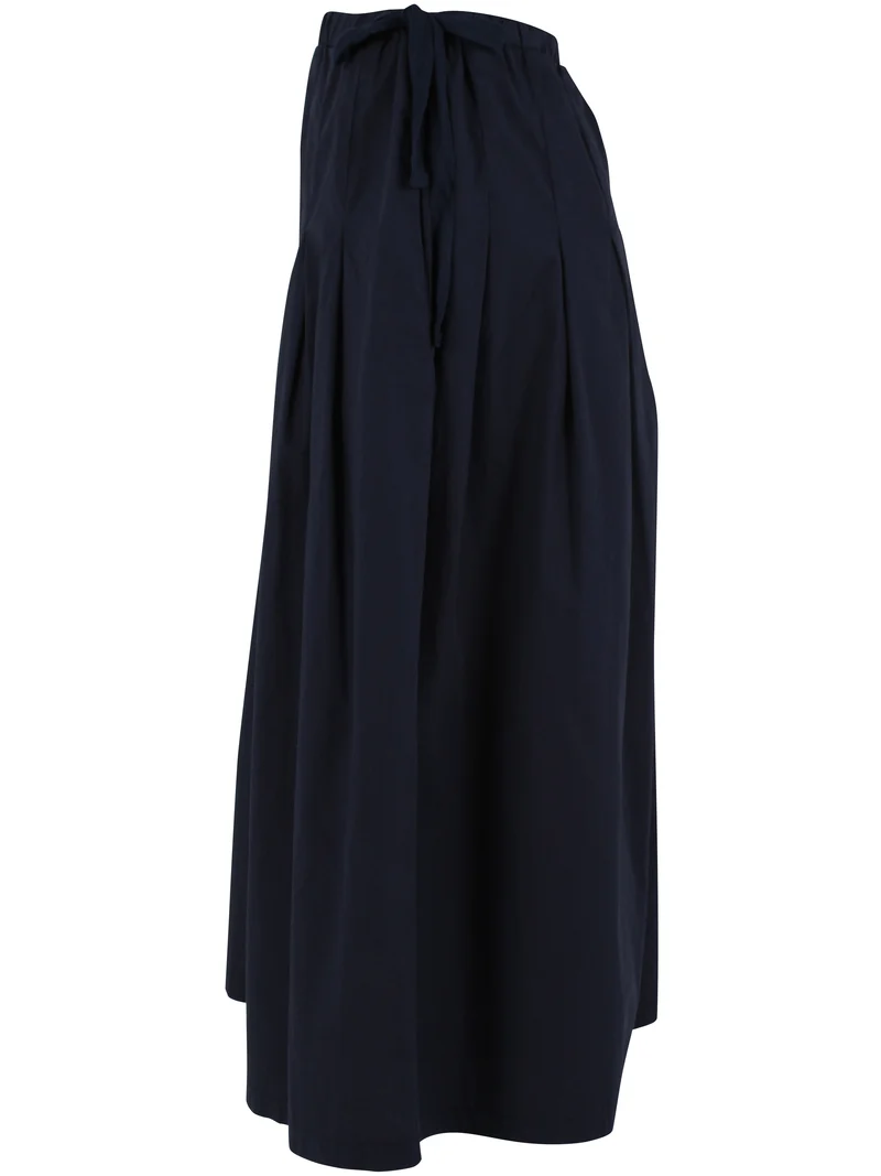 Daneminna Smooth Poplin Skirt Dark Navy