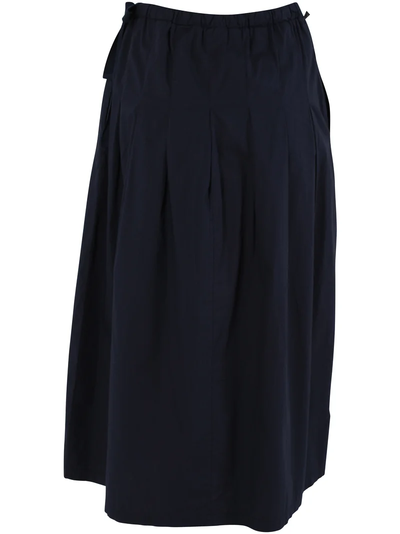 Daneminna Smooth Poplin Skirt Dark Navy