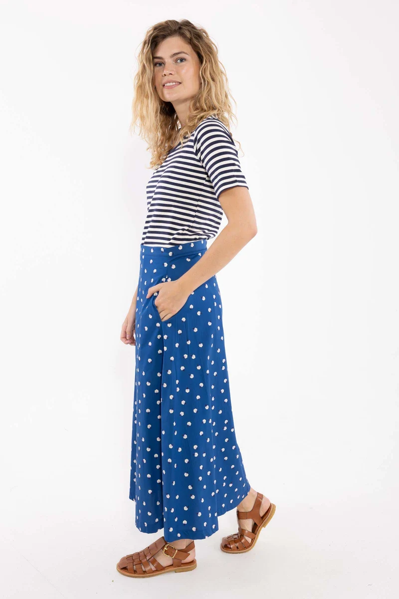 Danebrava Poplin Skirt Dark Blue LILFLUFFERS