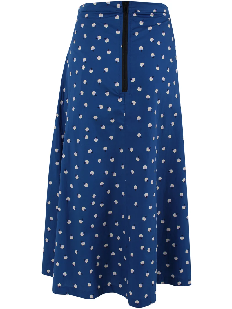Danebrava Poplin Skirt Dark Blue LILFLUFFERS