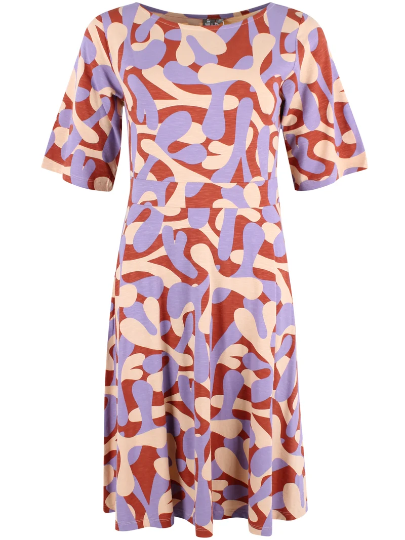 ORGANIC - Daneviborg Slub Dress Light Lilac LAVALAMP