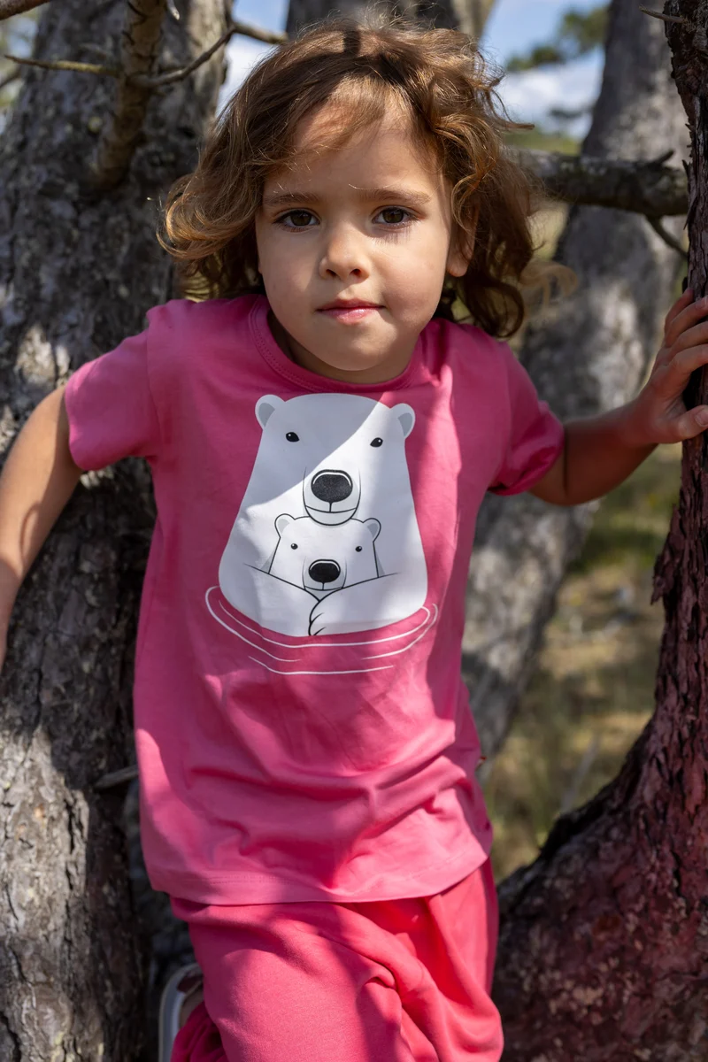 Dyrhide SS T Soft Cherry ISBJOERNEMOR