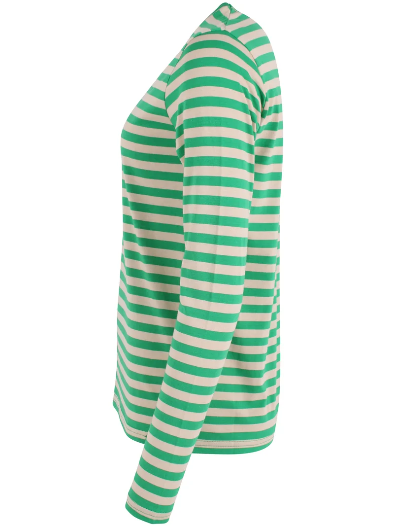 Danejubii Modal Tee Green/Light Beige
