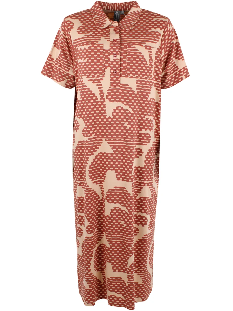ORGANIC - Danedeer Interlock Dress Aragon/Nougat HALFTONE