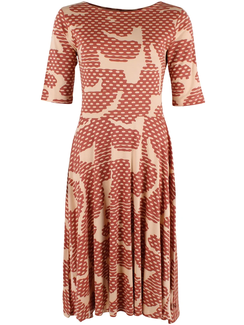 ORGANIC - Danecharlotte Interlock Dress Aragon/Nougat HALFTONE