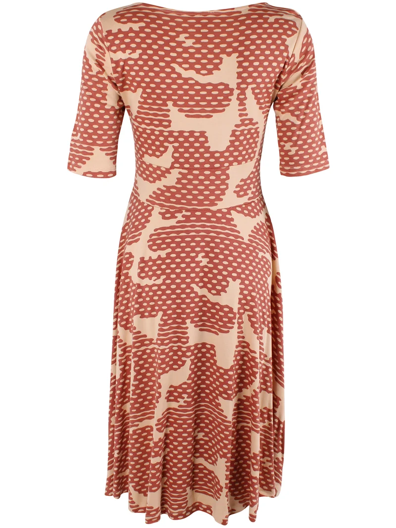 ORGANIC - Danecharlotte Interlock Dress Aragon/Nougat HALFTONE