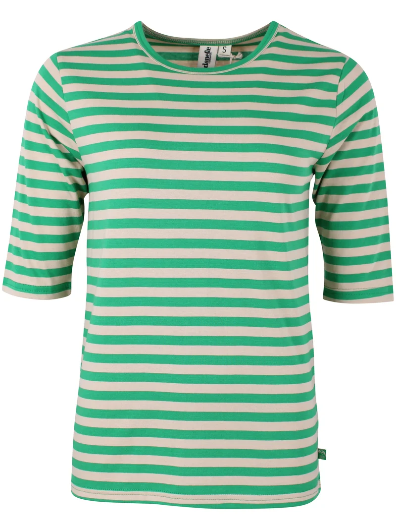 Danemanna Modal Tee Green/Light Beige