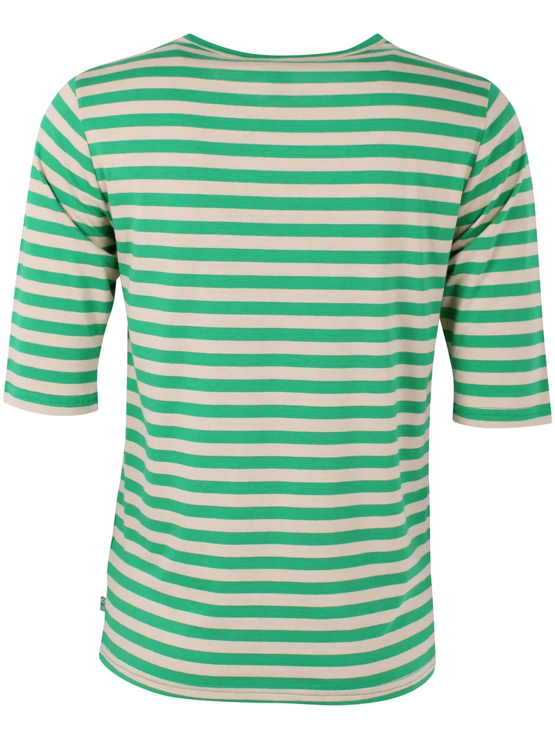 Danemanna Modal Tee Green/Light Beige