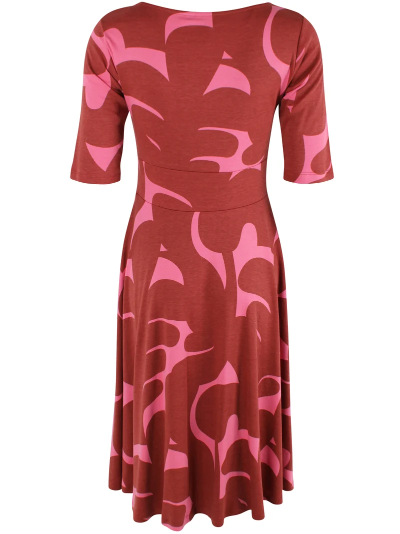 Danecharlotte Interlock Dress Chili/Soft Cherry TROPS