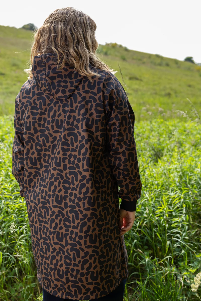 Danemarselisborg Brushed Shell Parka Brown/Black UNILEOPARD