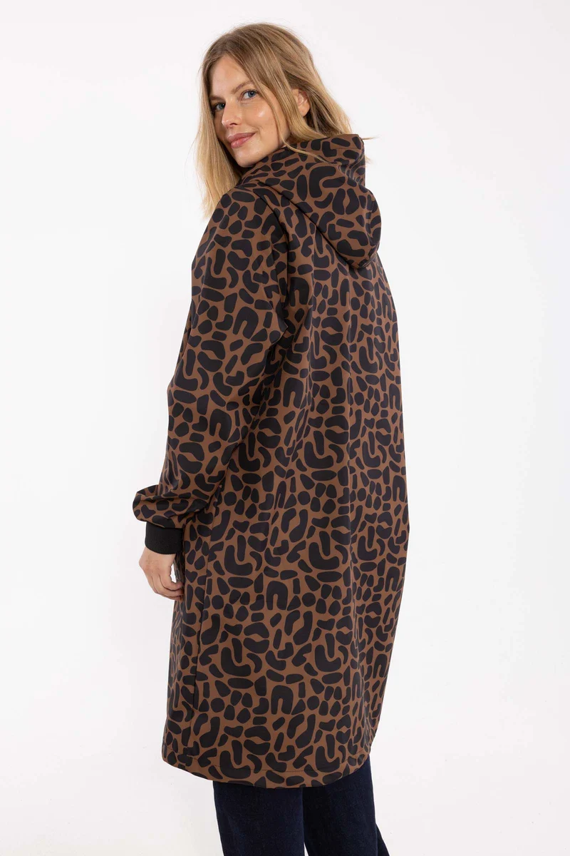 Danemarselisborg Brushed Shell Parka Brown/Black UNILEOPARD