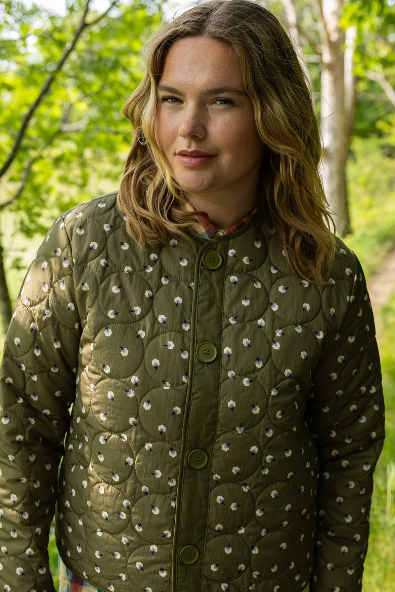 Daneland AOP Thermo Jacket Olive LILFLUFFERS