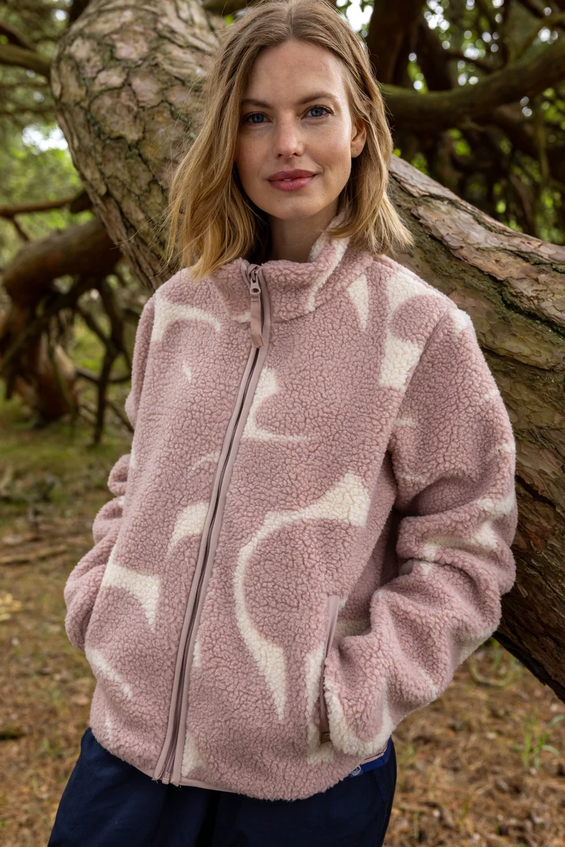 Danelabrador Fleece Zip-Up Light Beige/Quail TROPS