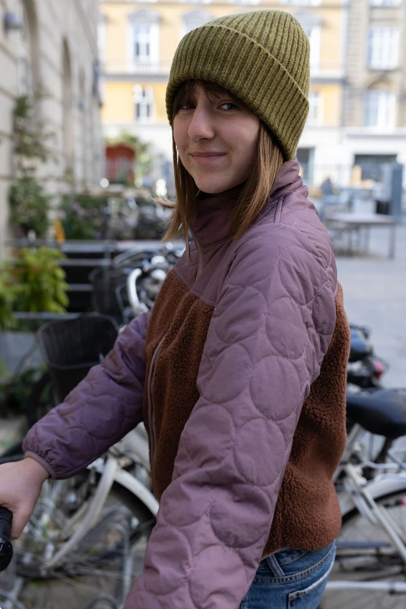 Danehazel Fleece Zip-Up Mauve/Dark Wine