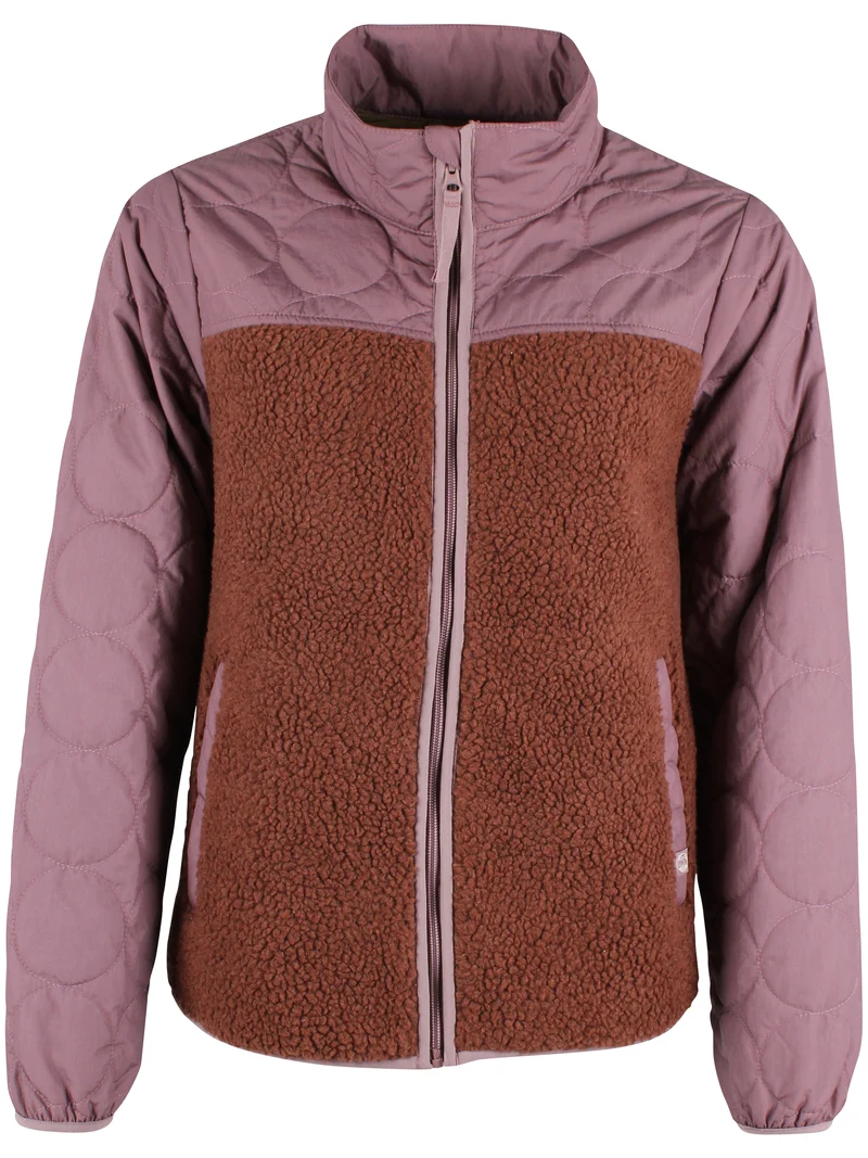 Danehazel Fleece Zip-Up Mauve/Dark Wine