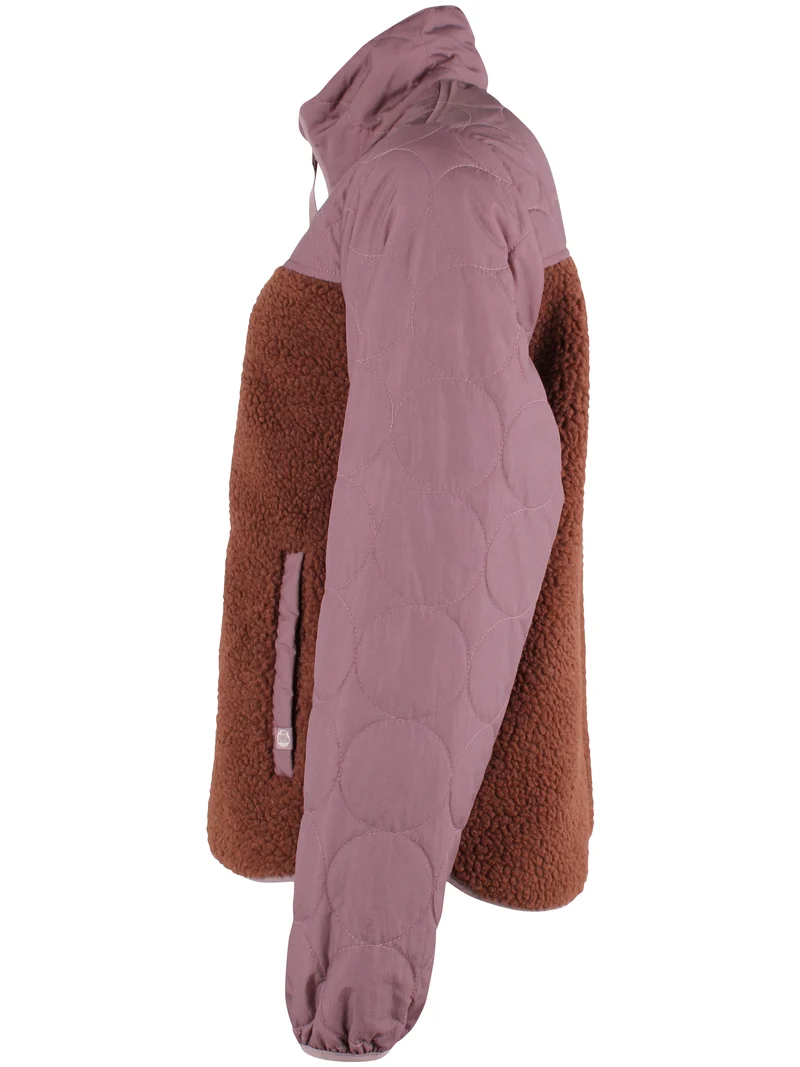 Danehazel Fleece Zip-Up Mauve/Dark Wine