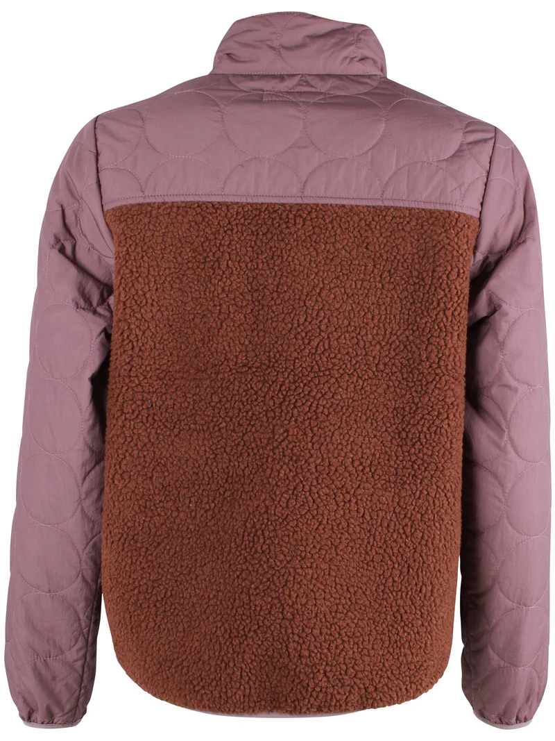 Danehazel Fleece Zip-Up Mauve/Dark Wine