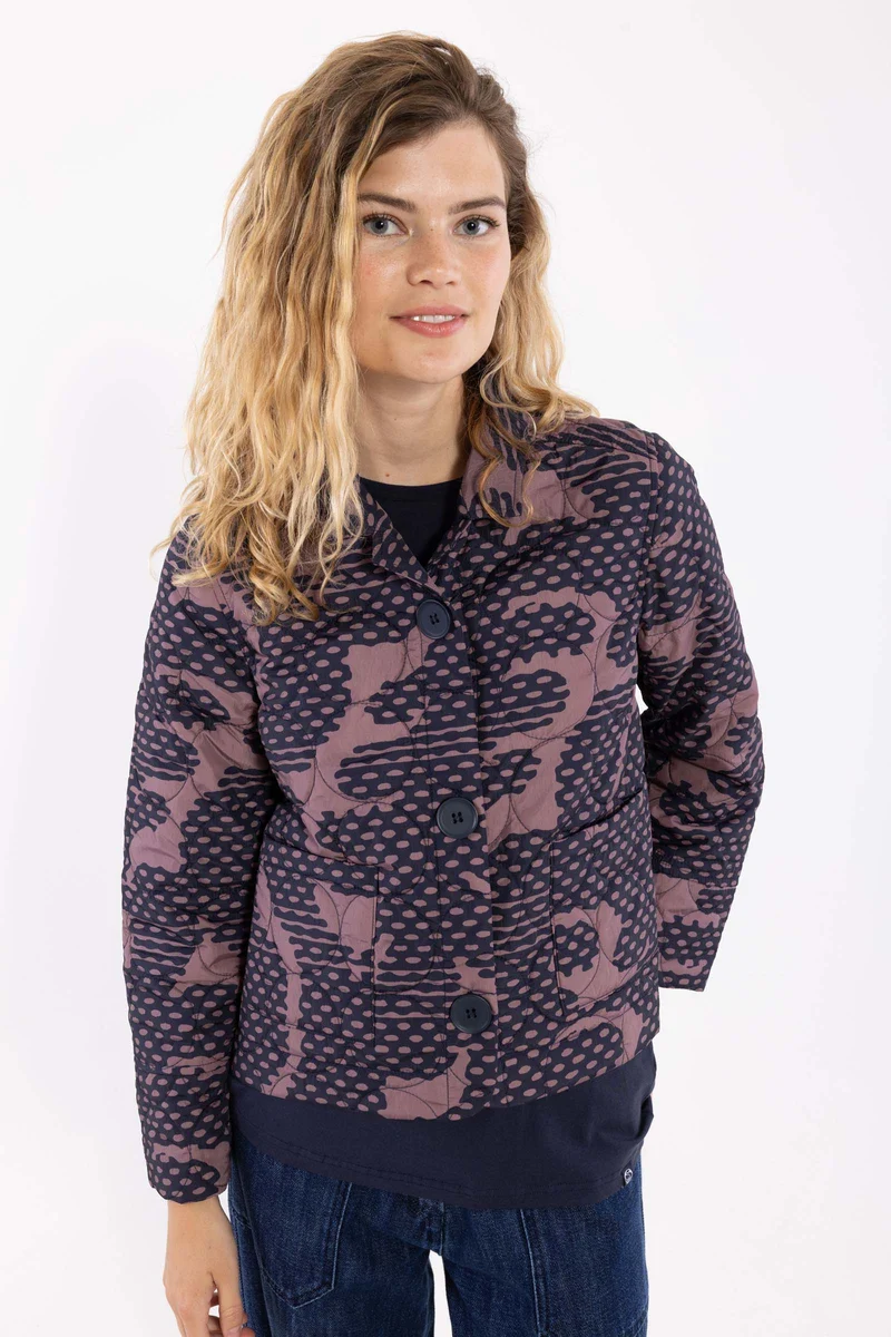 Danekind Thermo Blazer Navy/Mauve HALFTONE