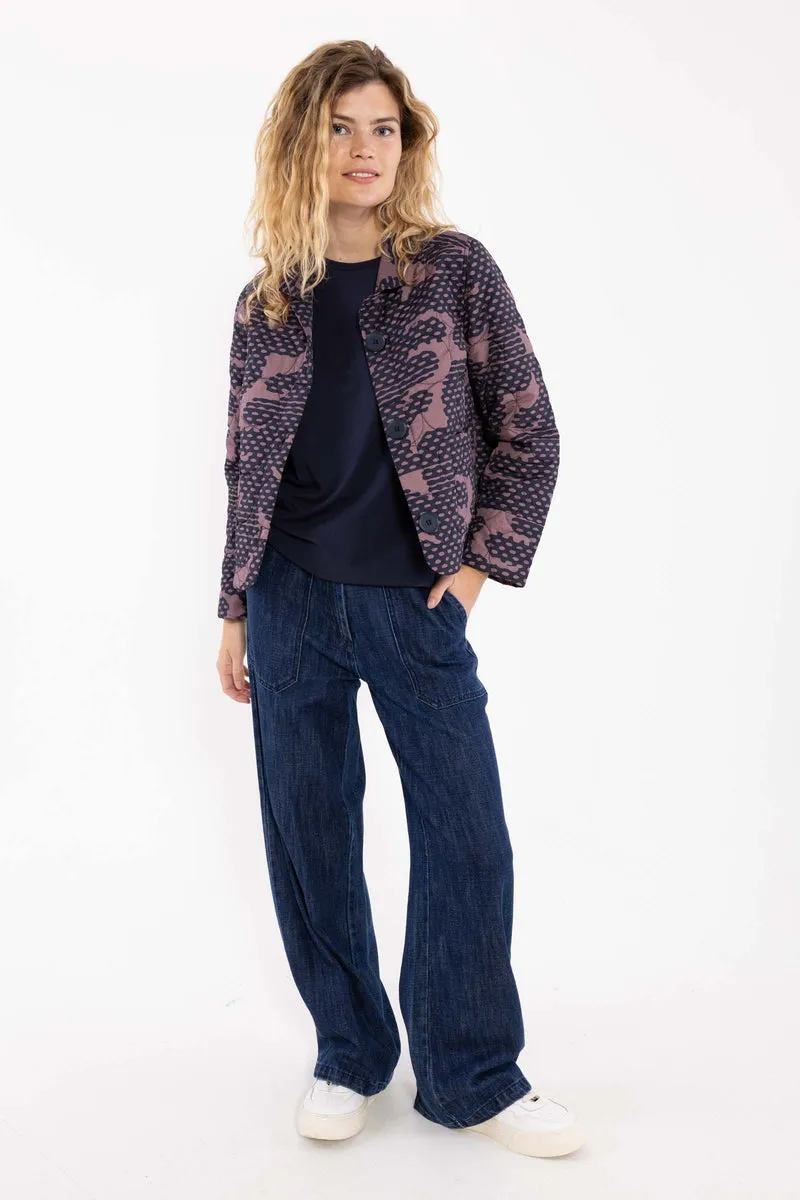 Danekind Thermo Blazer Navy/Mauve HALFTONE