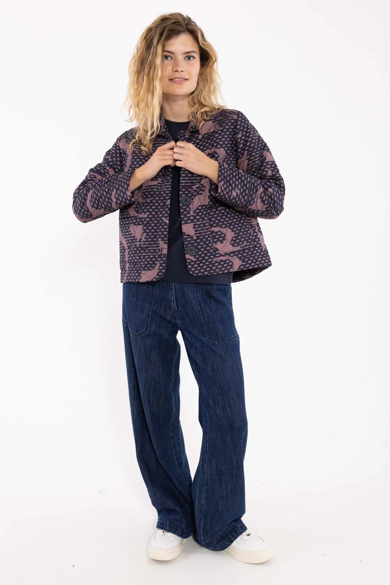 Danekind Thermo Blazer Navy/Mauve HALFTONE