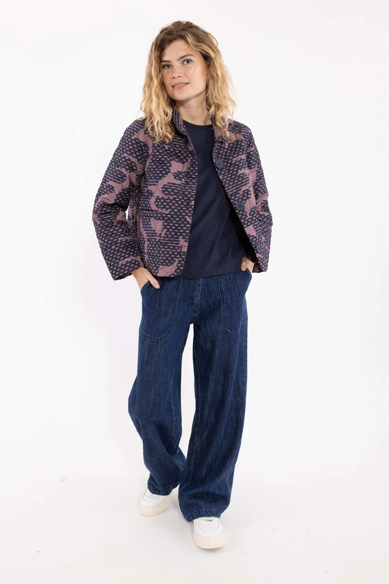Danekind Thermo Blazer Navy/Mauve HALFTONE