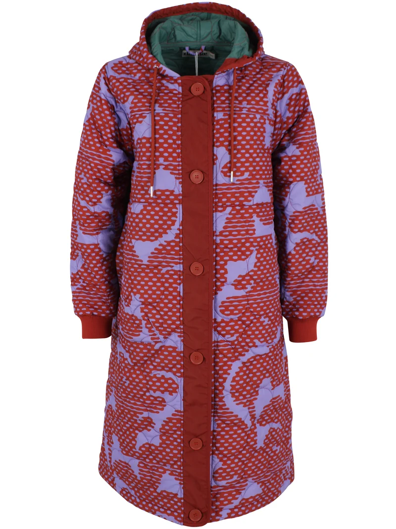 Danemeddow Aop Thermo Coat Light Lilac/Chili HALFTONE