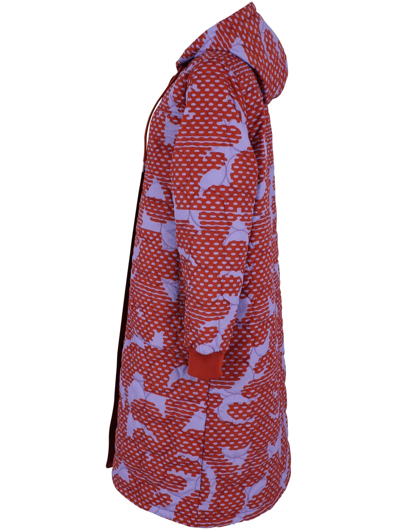 Danemeddow Aop Thermo Coat Light Lilac/Chili HALFTONE